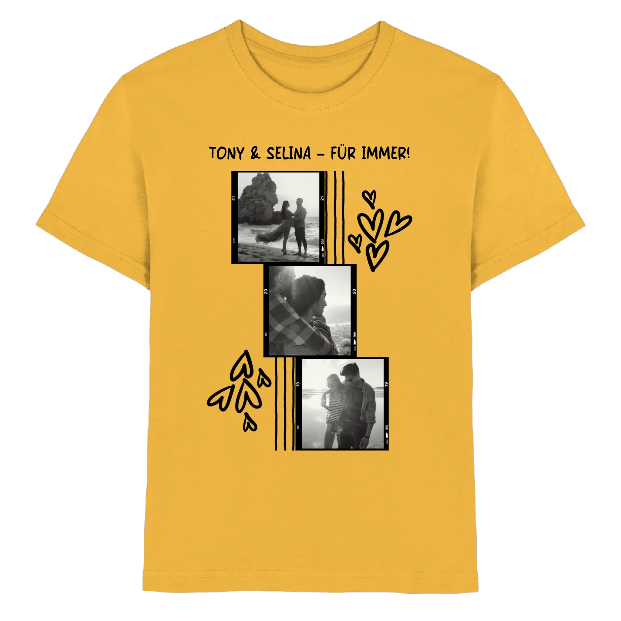 KI-Cartoon-Effekt • mehrere Artikel • ’Statement-Collection’ • Wunschtext • Mein Fotomotiv - Premium Kinder T-Shirt