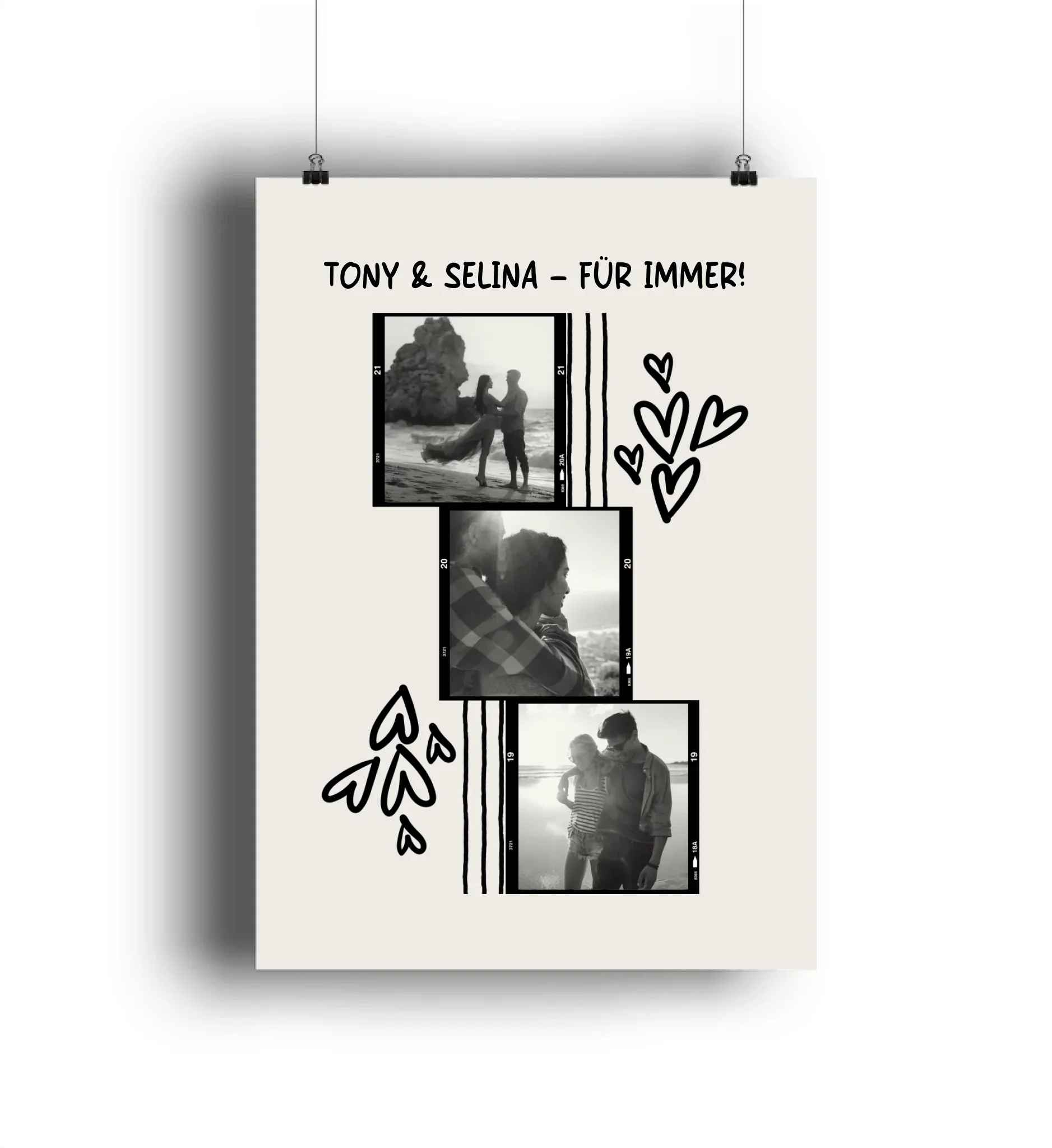 KI-Cartoon-Effekt • mehrere Artikel • ’Statement-Collection’ • Wunschtext • Mein Fotomotiv - POSTER / 4C-Print / DIN-A2