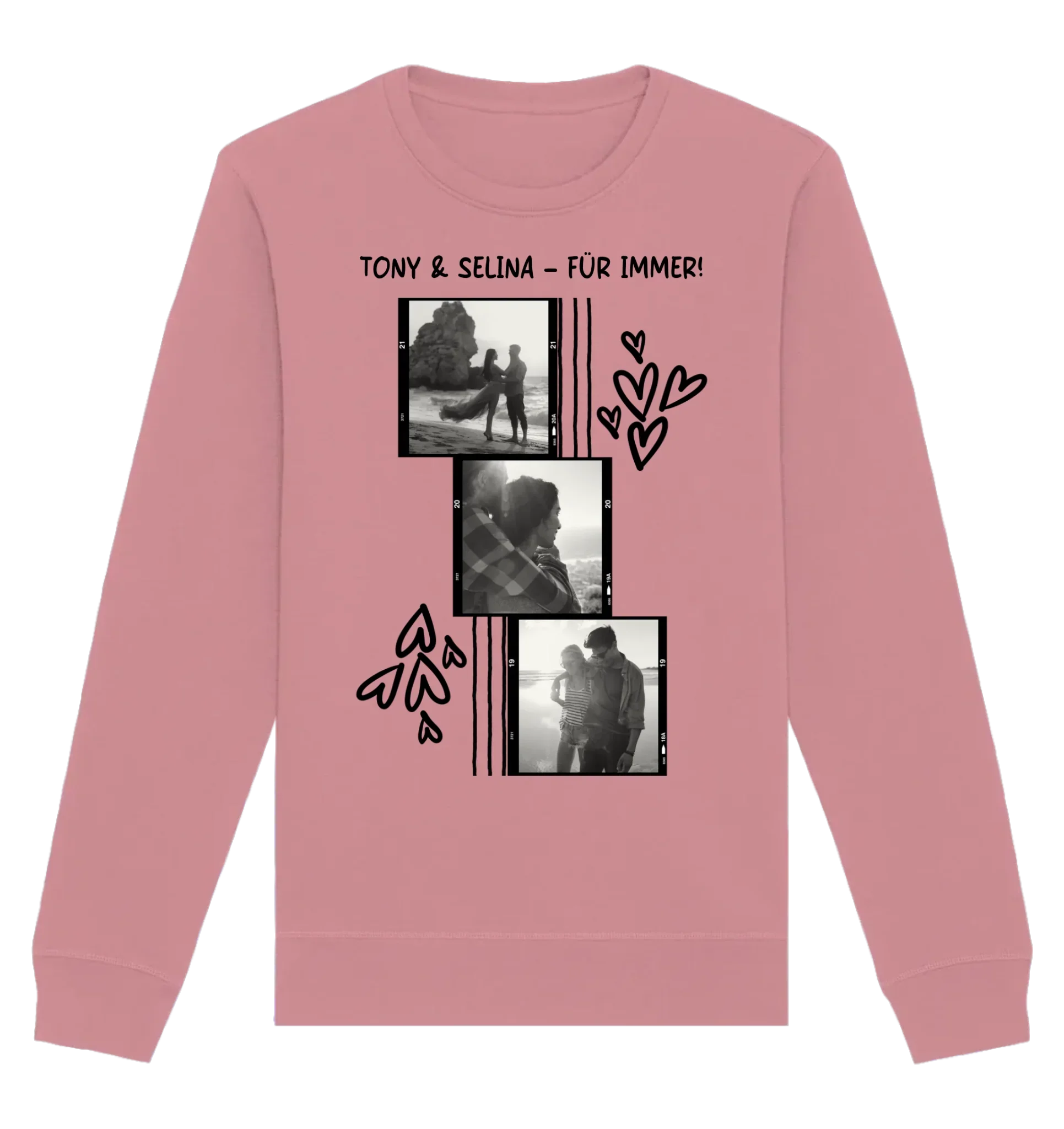 KI-Cartoon-Effekt • mehrere Artikel • ’Statement-Collection’ • Wunschtext • Mein Fotomotiv - Unisex Sweatshirt • Bio