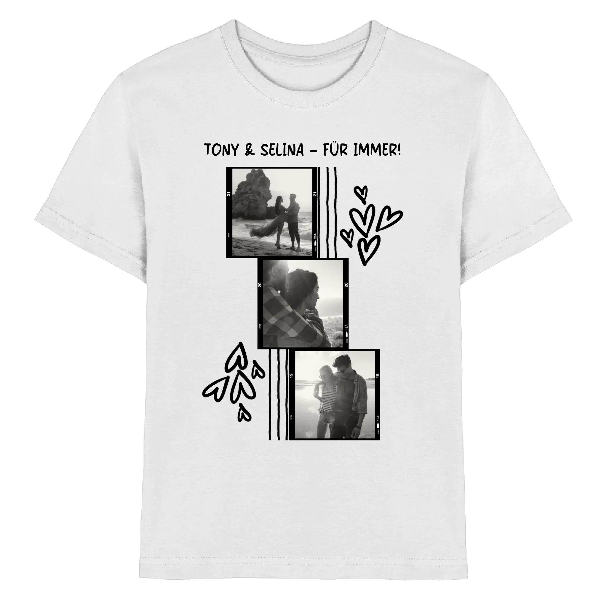 KI-Cartoon-Effekt • mehrere Artikel • ’Statement-Collection’ • Wunschtext • Mein Fotomotiv - Premium Kinder T-Shirt