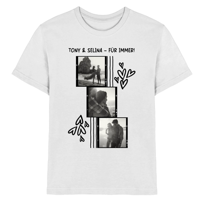 KI-Cartoon-Effekt • mehrere Artikel • ’Statement-Collection’ • Wunschtext • Mein Fotomotiv - Premium Kinder T-Shirt