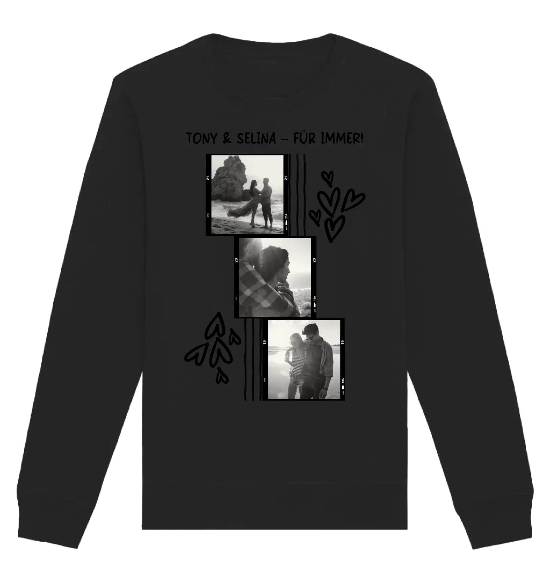 KI-Cartoon-Effekt • mehrere Artikel • ’Statement-Collection’ • Wunschtext • Mein Fotomotiv - Unisex Sweatshirt • Bio