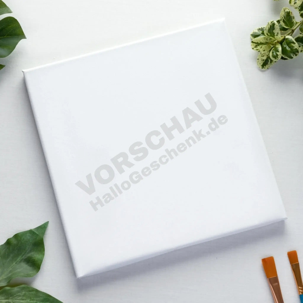 Weißes leinwandbild ki-effekt love kicks personalisierbar als blechschild acrylglasbild und fotogeschenk