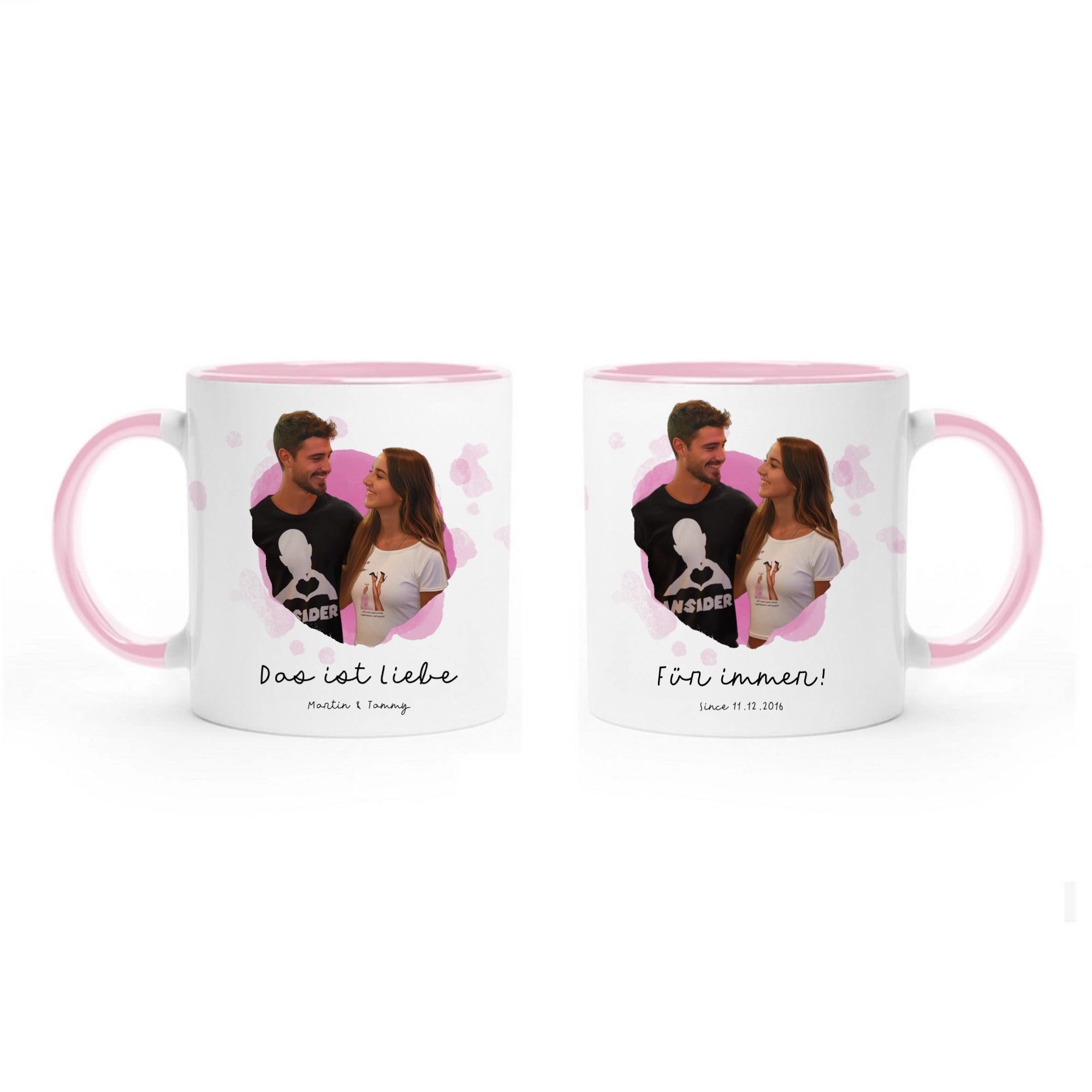 KI Magic - Cut: Dein Bild, automatisch ohne Hintergrund • zweifarbige Tasse (spülmaschinengeeignet) von HalloGeschenk.de