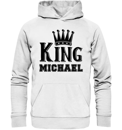 KING + WUNSCHNAME • Unisex Premium Hoodie XS - 5XL aus Bio - Baumwolle für Damen & Herren • Exklusivdesign • personalisiert - HalloGeschenk.de