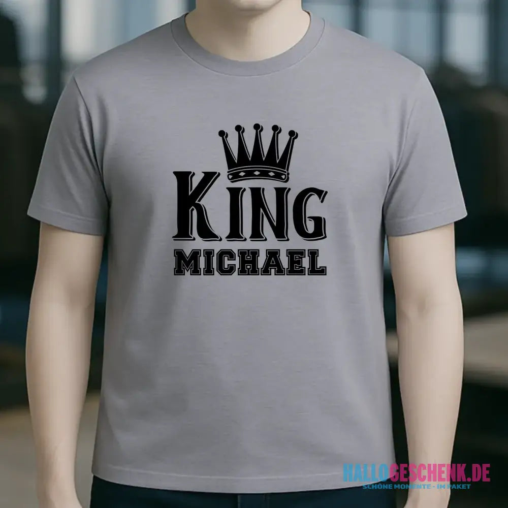 KING + WUNSCHNAME • Unisex Premium T-Shirt XS-5XL aus Bio-Baumwolle für Damen & Herren • Exklusivdesign • personalisiert