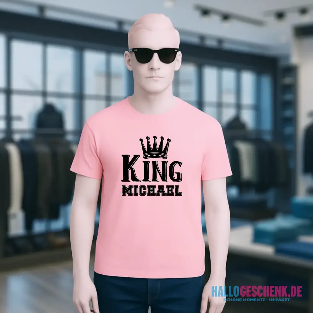 KING + WUNSCHNAME • Unisex Premium T-Shirt XS-5XL aus Bio-Baumwolle für Damen & Herren • Exklusivdesign • personalisiert
