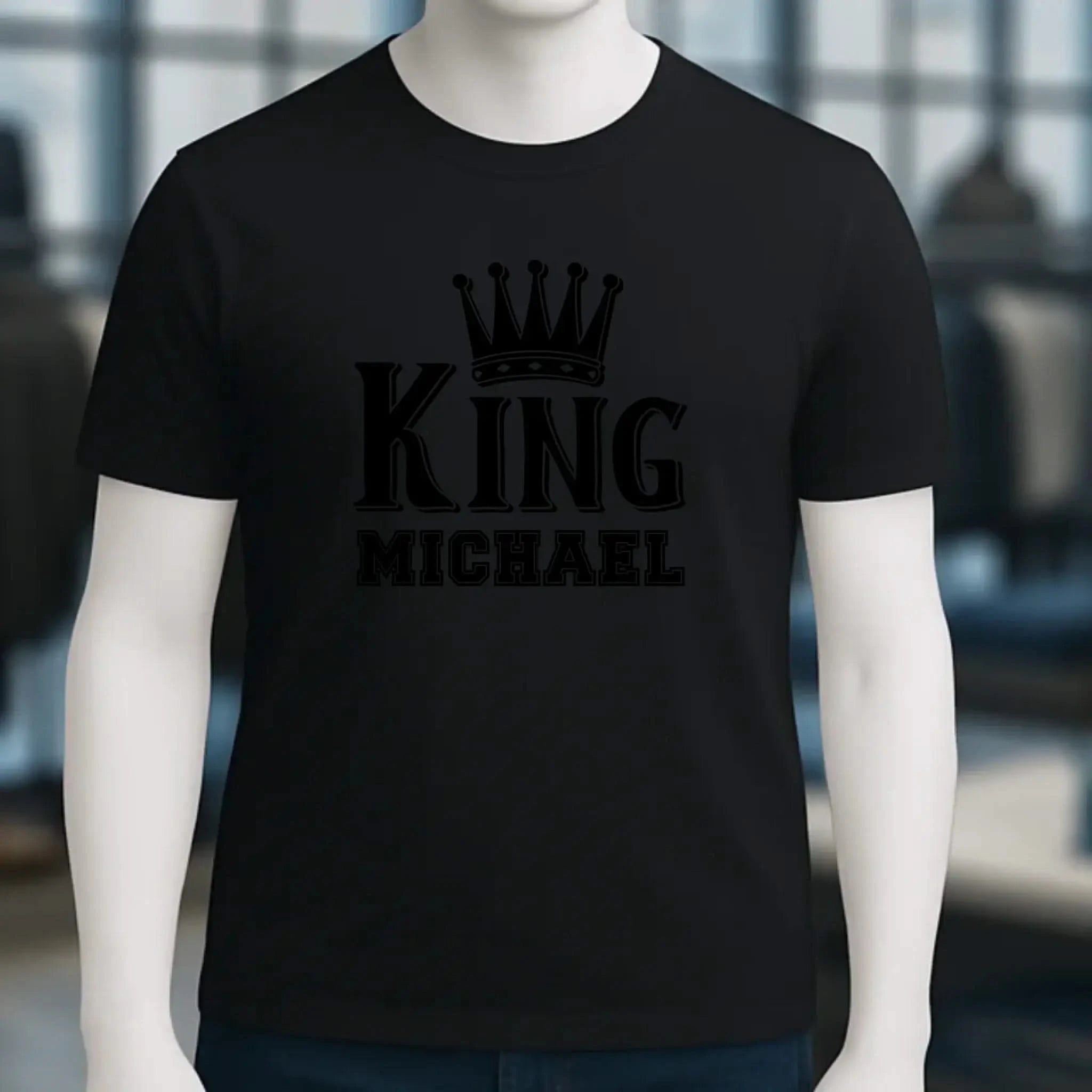KING + WUNSCHNAME • Unisex Premium T-Shirt XS-5XL aus Bio-Baumwolle für Damen & Herren • Exklusivdesign • personalisiert