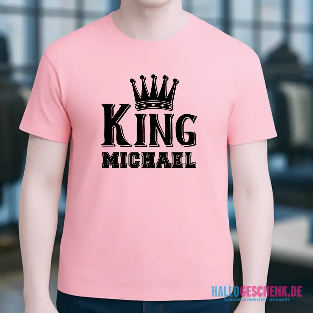 KING + WUNSCHNAME • Unisex Premium T-Shirt XS-5XL aus Bio-Baumwolle für Damen & Herren • Exklusivdesign • personalisiert