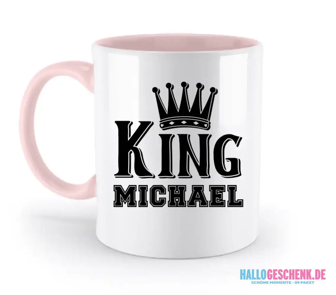 KING + WUNSCHNAME • zweifarbige Tasse • Exklusivdesign • personalisiert