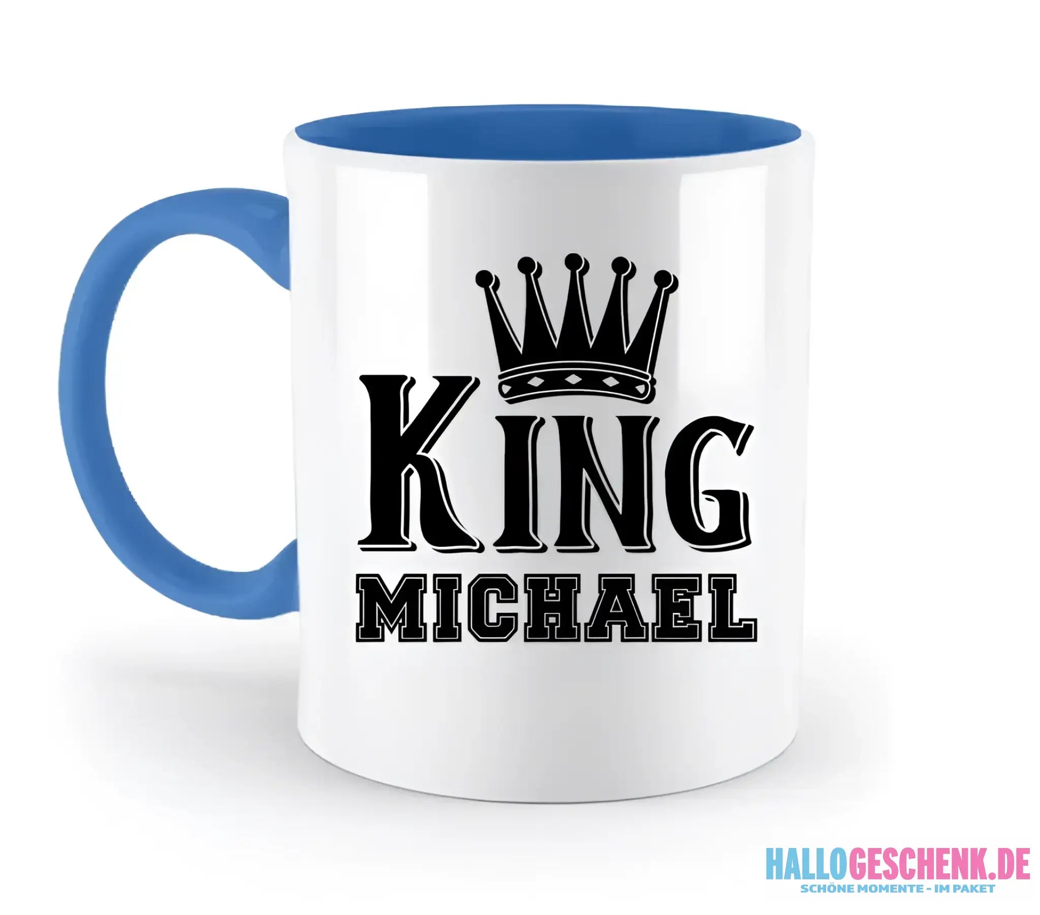 KING + WUNSCHNAME • zweifarbige Tasse • Exklusivdesign • personalisiert