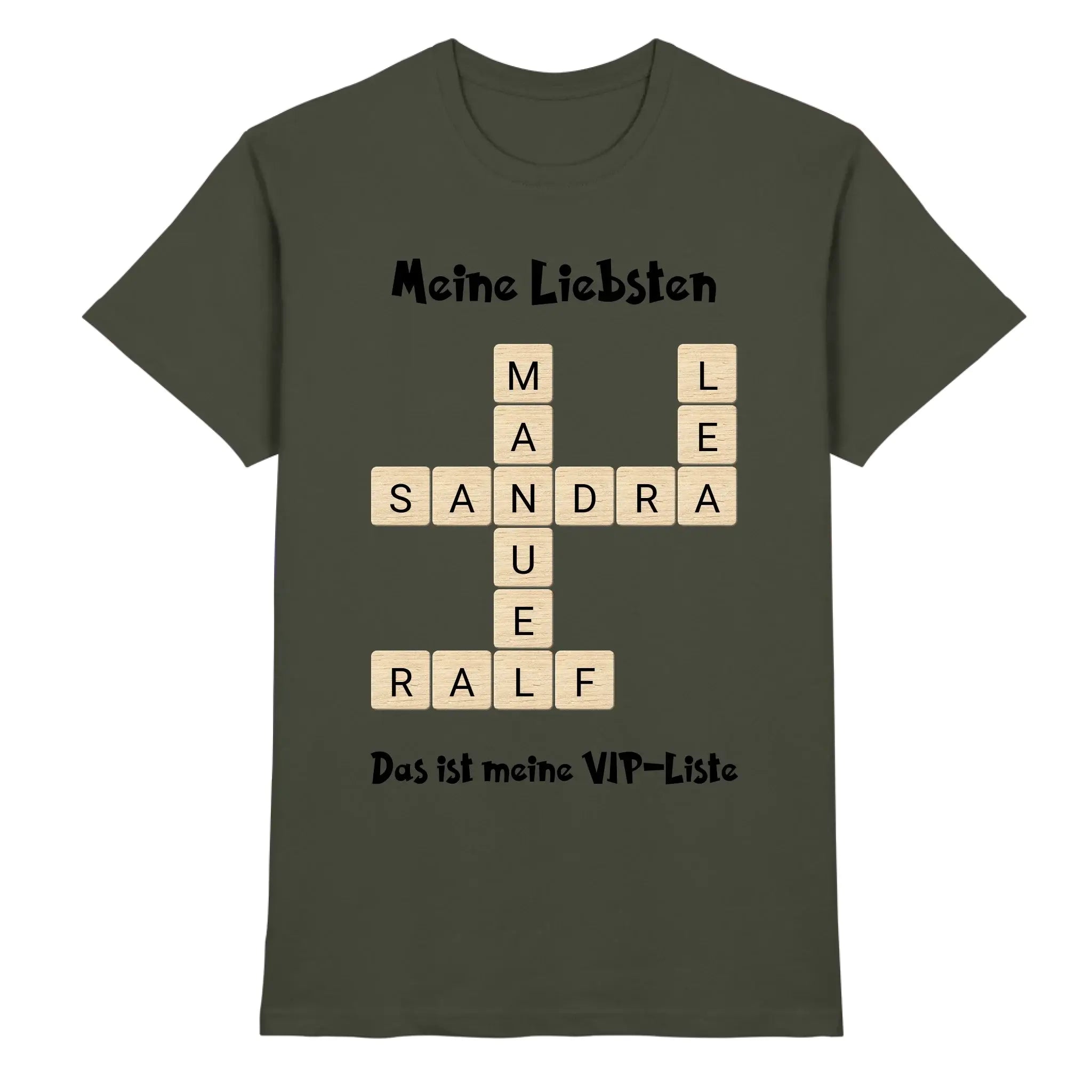 Kreuzwort-Motiv • mehrere Artikel • ’Statement-Collection’ • Wunschtext • Mein Motiv - Premium Herren T-Shirt