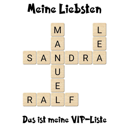 Kreuzwort-Motiv • mehrere Artikel • ’Statement-Collection’ • Wunschtext • Mein Motiv - Untersetzer / Standard