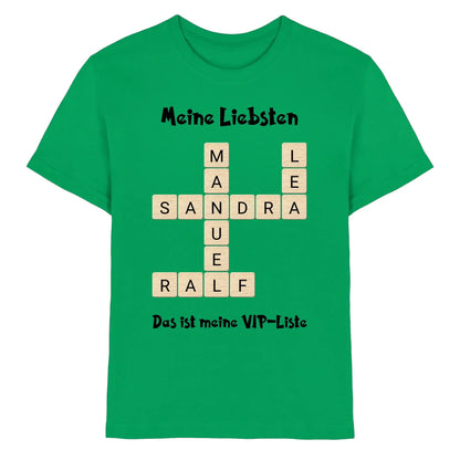 Kreuzwort-Motiv • mehrere Artikel • ’Statement-Collection’ • Wunschtext • Mein Motiv - Premium Kinder T-Shirt