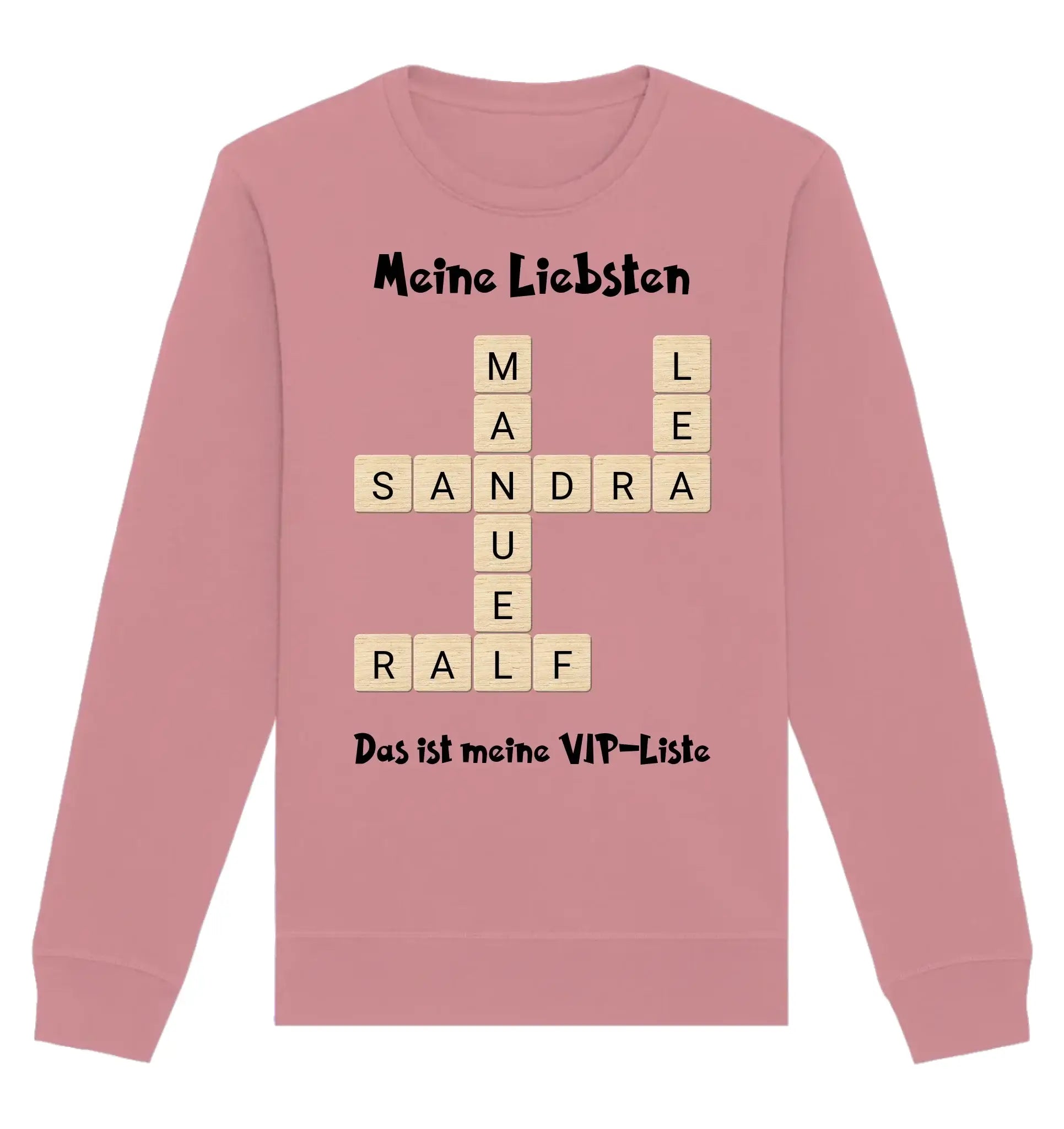 Kreuzwort-Motiv • mehrere Artikel • ’Statement-Collection’ • Wunschtext • Mein Motiv - Unisex Sweatshirt • Bio Premium