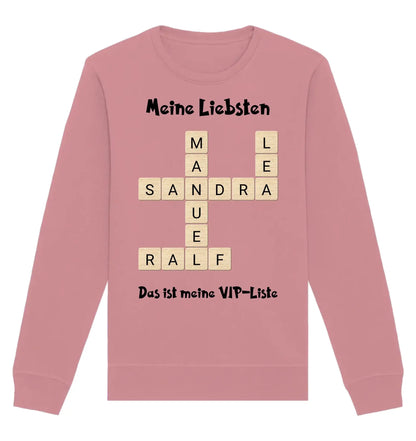 Kreuzwort-Motiv • mehrere Artikel • ’Statement-Collection’ • Wunschtext • Mein Motiv - Unisex Sweatshirt • Bio Premium