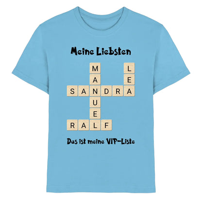 Kreuzwort-Motiv • mehrere Artikel • ’Statement-Collection’ • Wunschtext • Mein Motiv - Premium Kinder T-Shirt