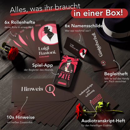 Krimidinner ’Der letzte Pate’ 4-6 Personen - Toy