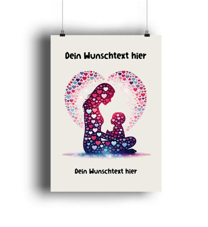 Lache Liebe Lebe • mehrere Artikel • ’Statement-Collection’ • Wunschtext • Mein Motiv • Beste Mama - POSTER / 4C-Print