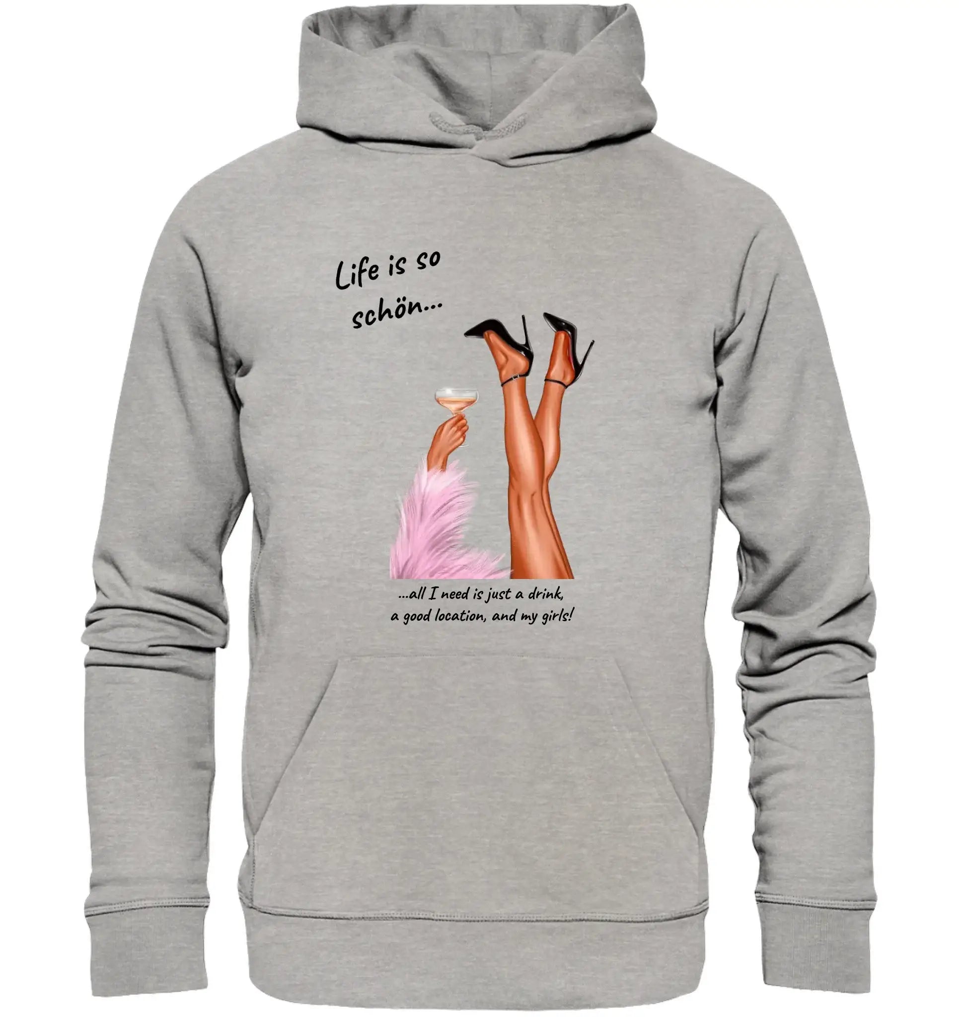 Ladies: Party-Beine • mehrere Artikel • ’Statement-Collection’ • Wunschtext • personalisierte Figuren - Unisex Hoodie