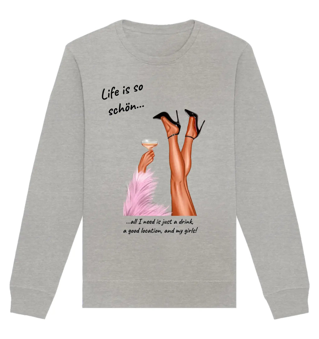 HalloGeschenk.de front-organic-basic-unisex-sweatshirt-c2c1c0-1116x
