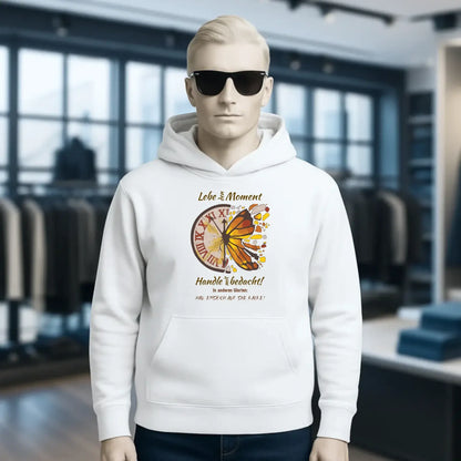 Lebe den Moment • Unisex Premium Hoodie XS-5XL aus Bio-Baumwolle für Damen & Herren • Exklusivdesign • personalisiert