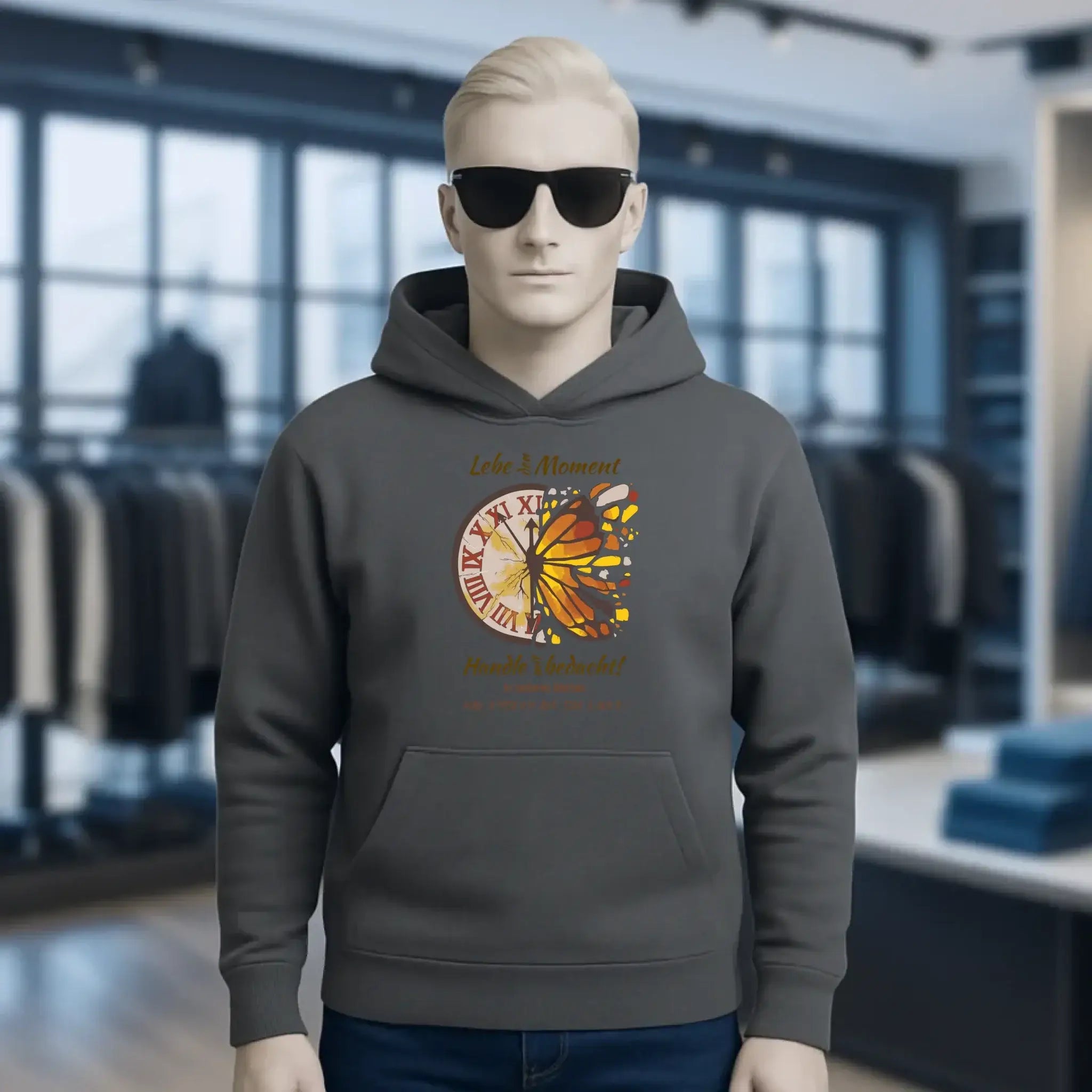Lebe den Moment • Unisex Premium Hoodie XS-5XL aus Bio-Baumwolle für Damen & Herren • Exklusivdesign • personalisiert