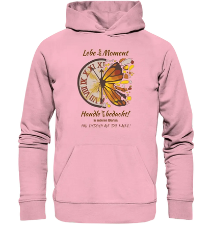 Lebe den Moment • Unisex Premium Hoodie XS - 5XL aus Bio - Baumwolle für Damen & Herren • Exklusivdesign • personalisiert - HalloGeschenk.de