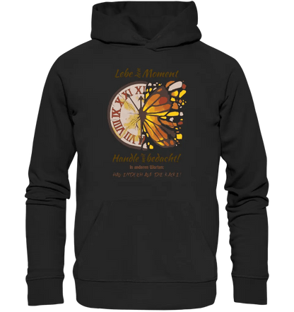 Lebe den Moment • Unisex Premium Hoodie XS - 5XL aus Bio - Baumwolle für Damen & Herren • Exklusivdesign • personalisiert - HalloGeschenk.de