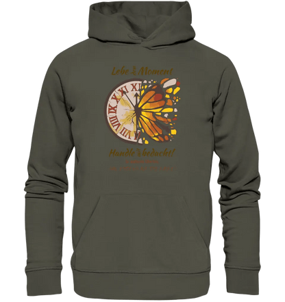 Lebe den Moment • Unisex Premium Hoodie XS - 5XL aus Bio - Baumwolle für Damen & Herren • Exklusivdesign • personalisiert - HalloGeschenk.de