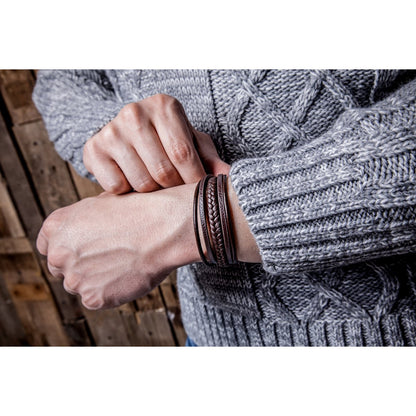 Lederarmband "Braid"