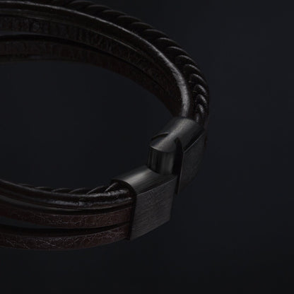 Lederarmband "Braid"