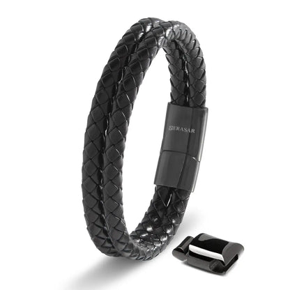 Lederarmband "Double"