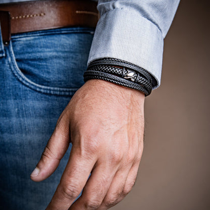 Lederarmband "Flake"