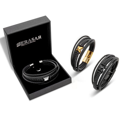 Lederarmband "Flake"