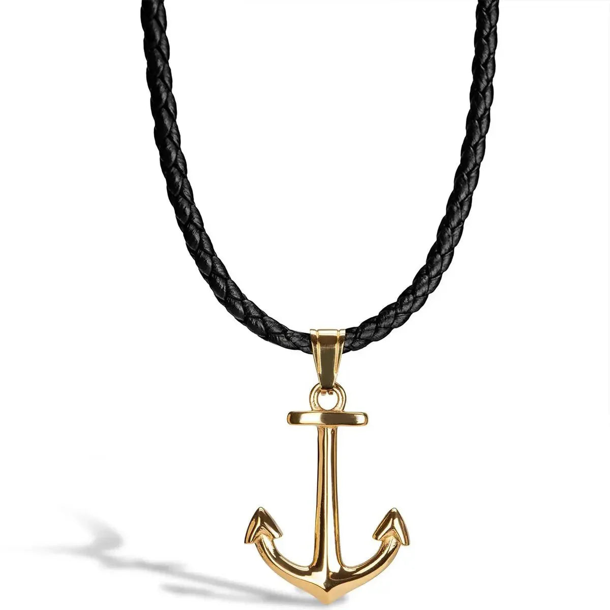 Lederhalskette "Anchor"