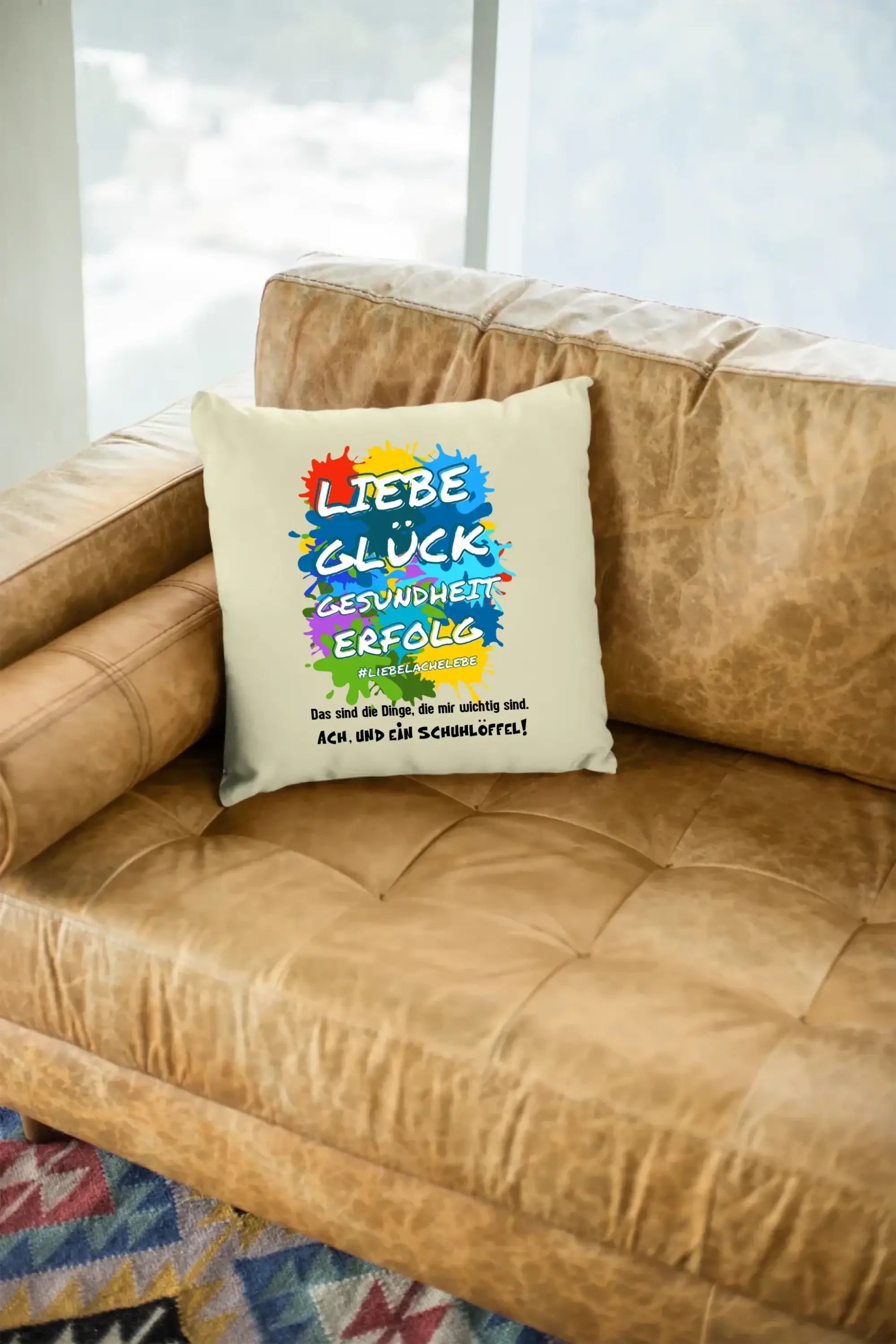 Liebe Glück Gesundheit Erfolg • Kissen 40x40 cm • Exklusivdesign • personalisiert