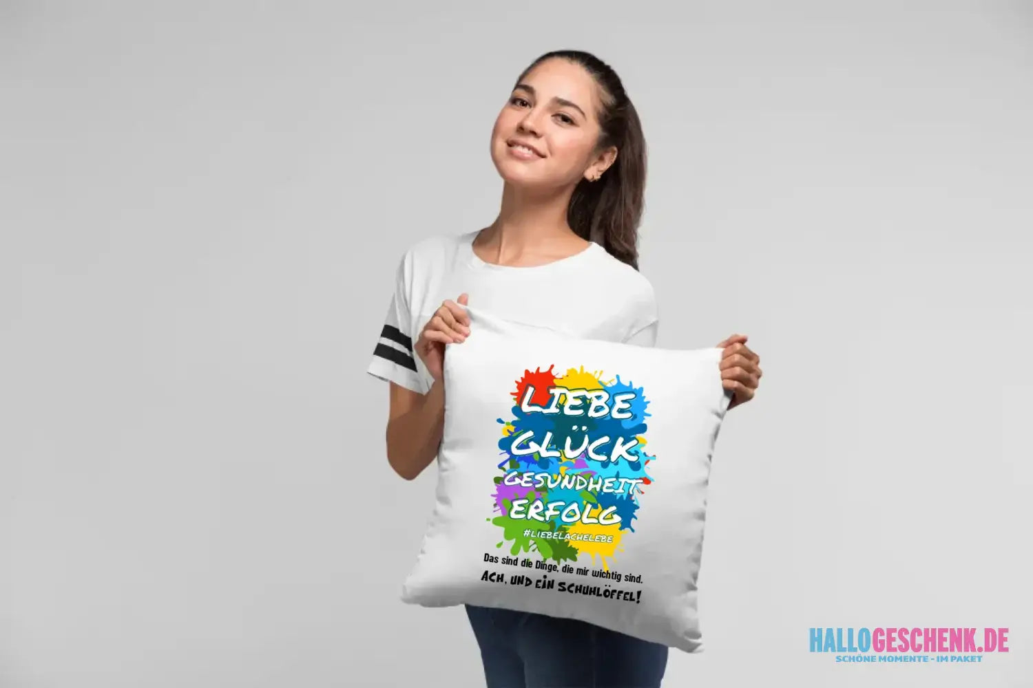 Liebe Glück Gesundheit Erfolg • Kissen 40x40 cm • Exklusivdesign • personalisiert
