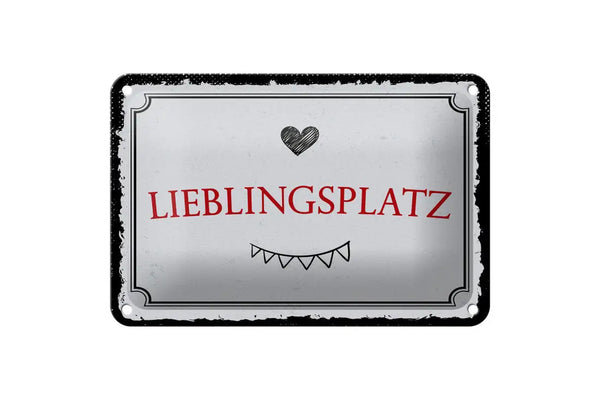 Lieblingsplatz • Blechschild 20x30cm - Schilder