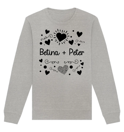 HalloGeschenk.de front-organic-basic-unisex-sweatshirt-c2c1c0-1116x