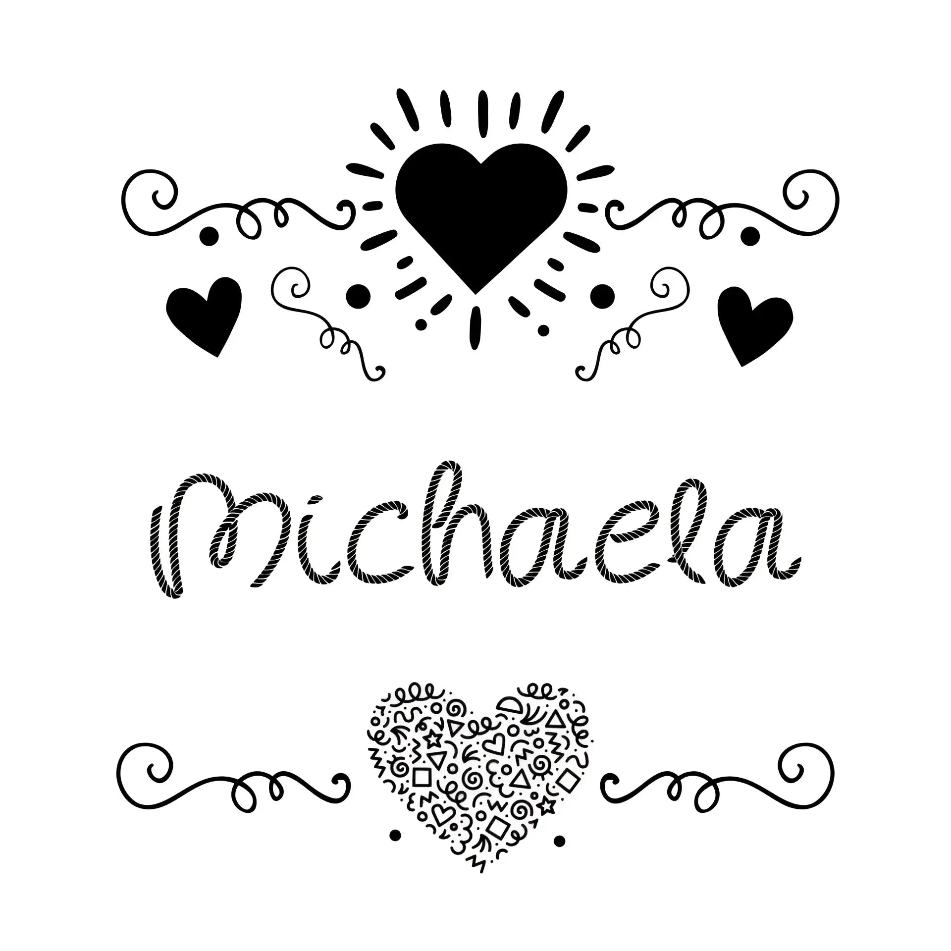 Love Design 2 • STICKER 20x20 cm (Aufkleber) - ausgestanzter Sticker 20x20 cm (Aufkleber) / White / OneSize - Customizer