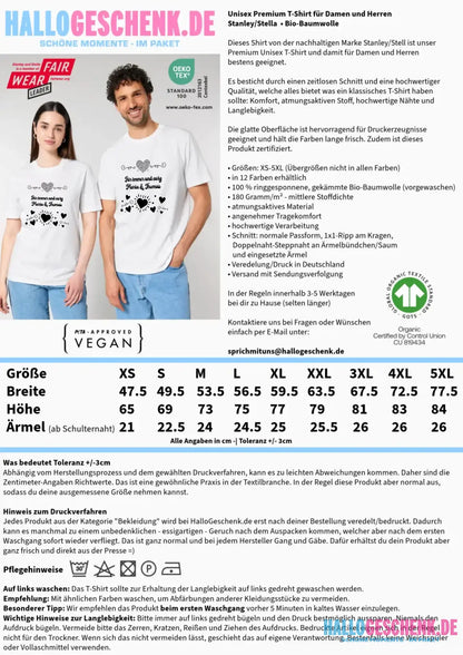 LOVE DESIGN 3 personalisierbar - Unisex Premium T-Shirt XS-5XL aus Bio-Baumwolle für Damen & Herren