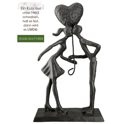 Love the first kiss • Eisen • Skulptur • Wohndeko von HalloGeschenk.de