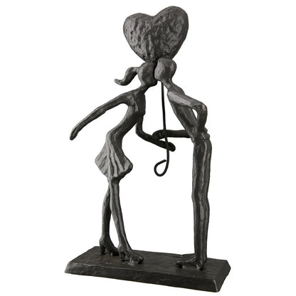 Love the first kiss • Eisen • Skulptur • Wohndeko von HalloGeschenk.de