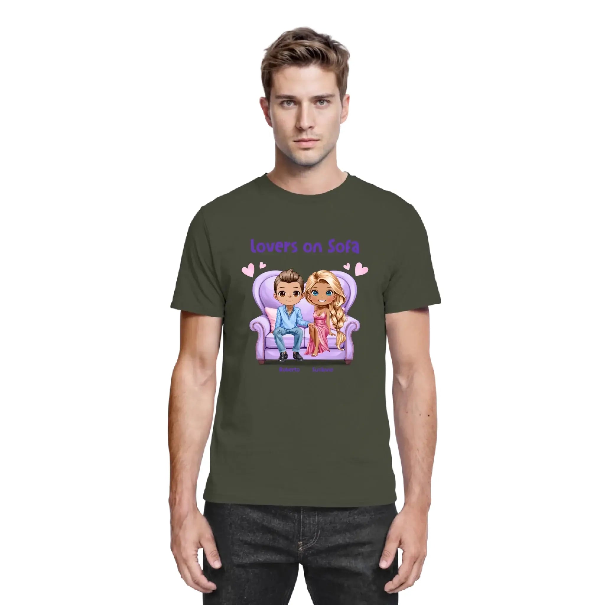 Lovers on Sofa: 2-4 Figuren (mw/mm/ww) • mehrere Artikel • ’Statement-Collection’ • Wunschtext • personalisierte