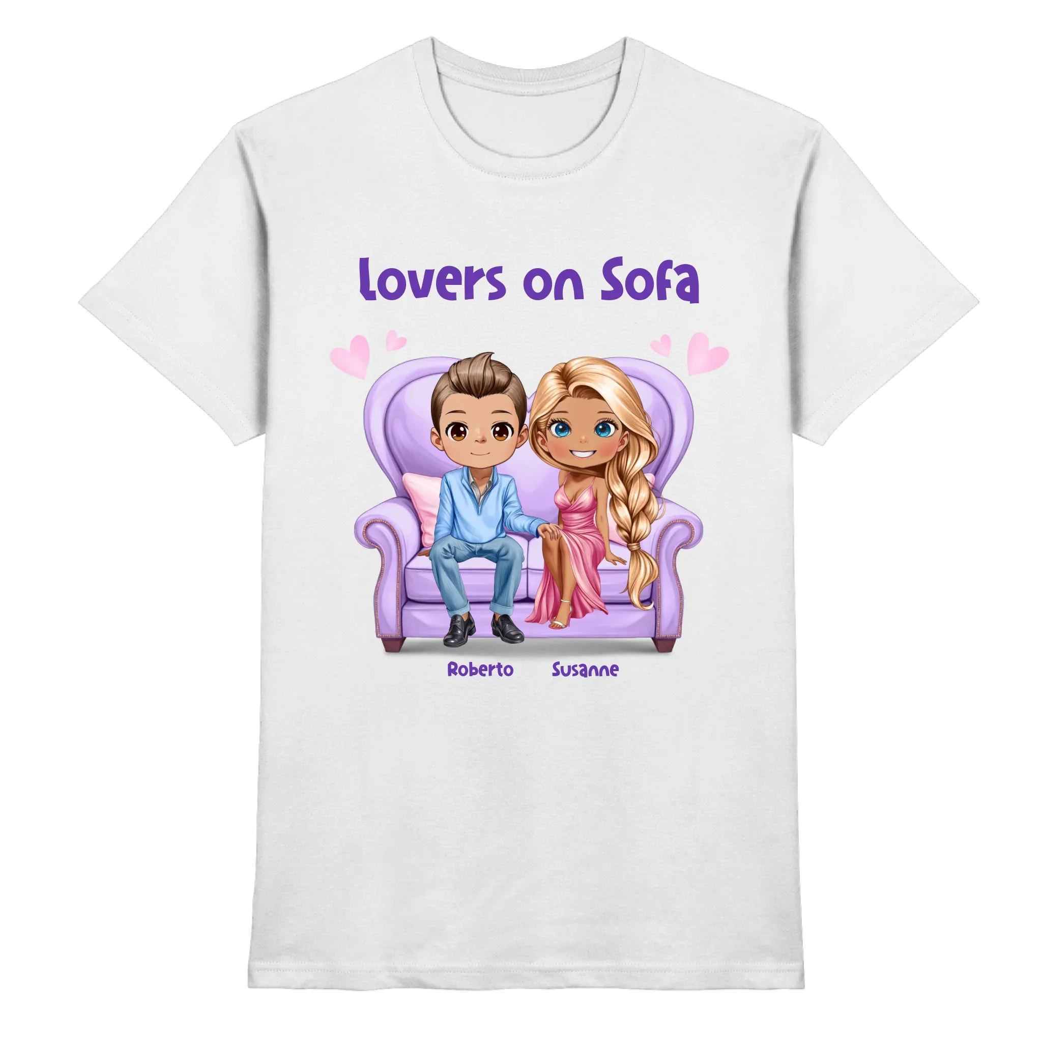 Lovers on Sofa: 2-4 Figuren (mw/mm/ww) • mehrere Artikel • ’Statement-Collection’ • Wunschtext • personalisierte