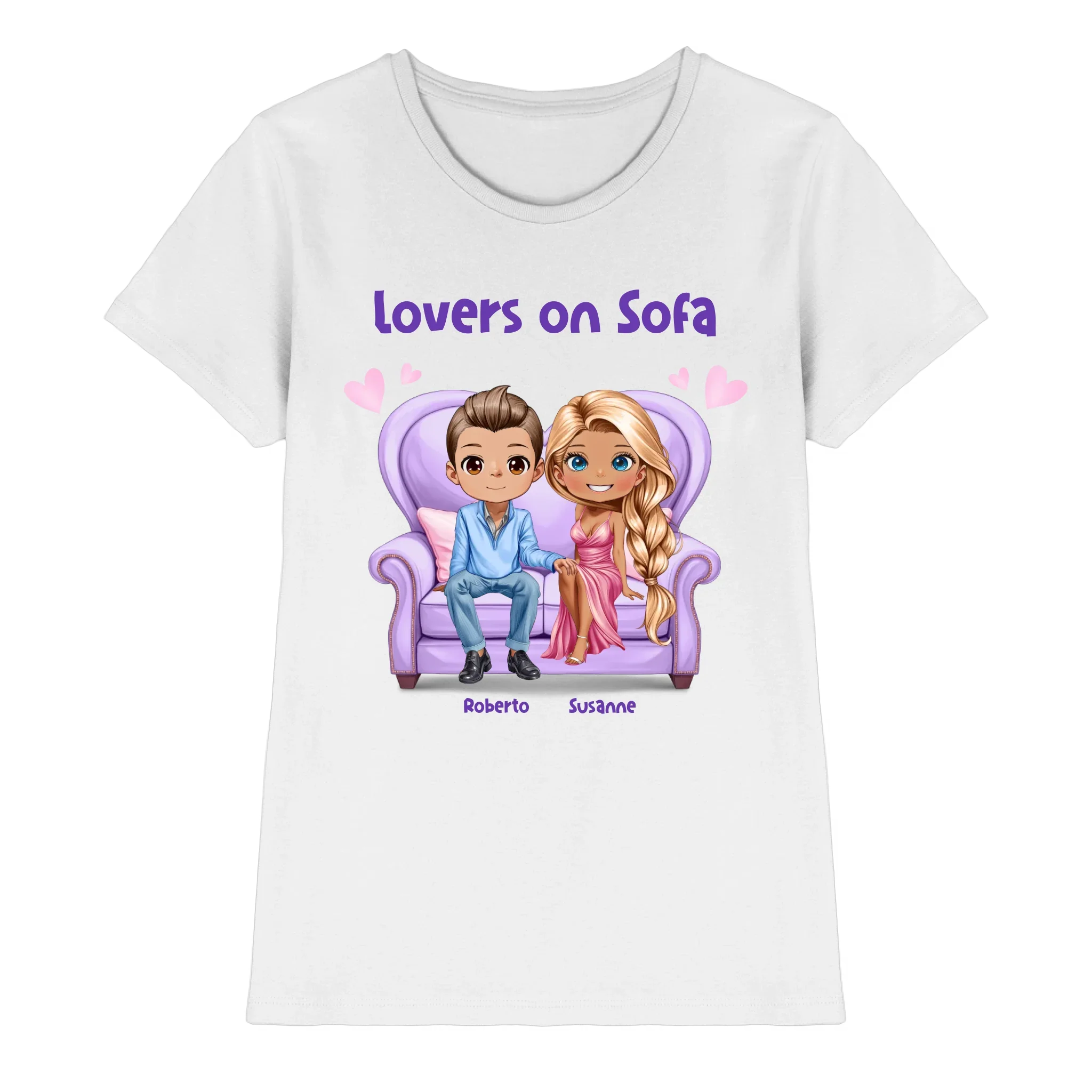 Lovers on Sofa: 2-4 Figuren (mw/mm/ww) • mehrere Artikel • ’Statement-Collection’ • Wunschtext • personalisierte