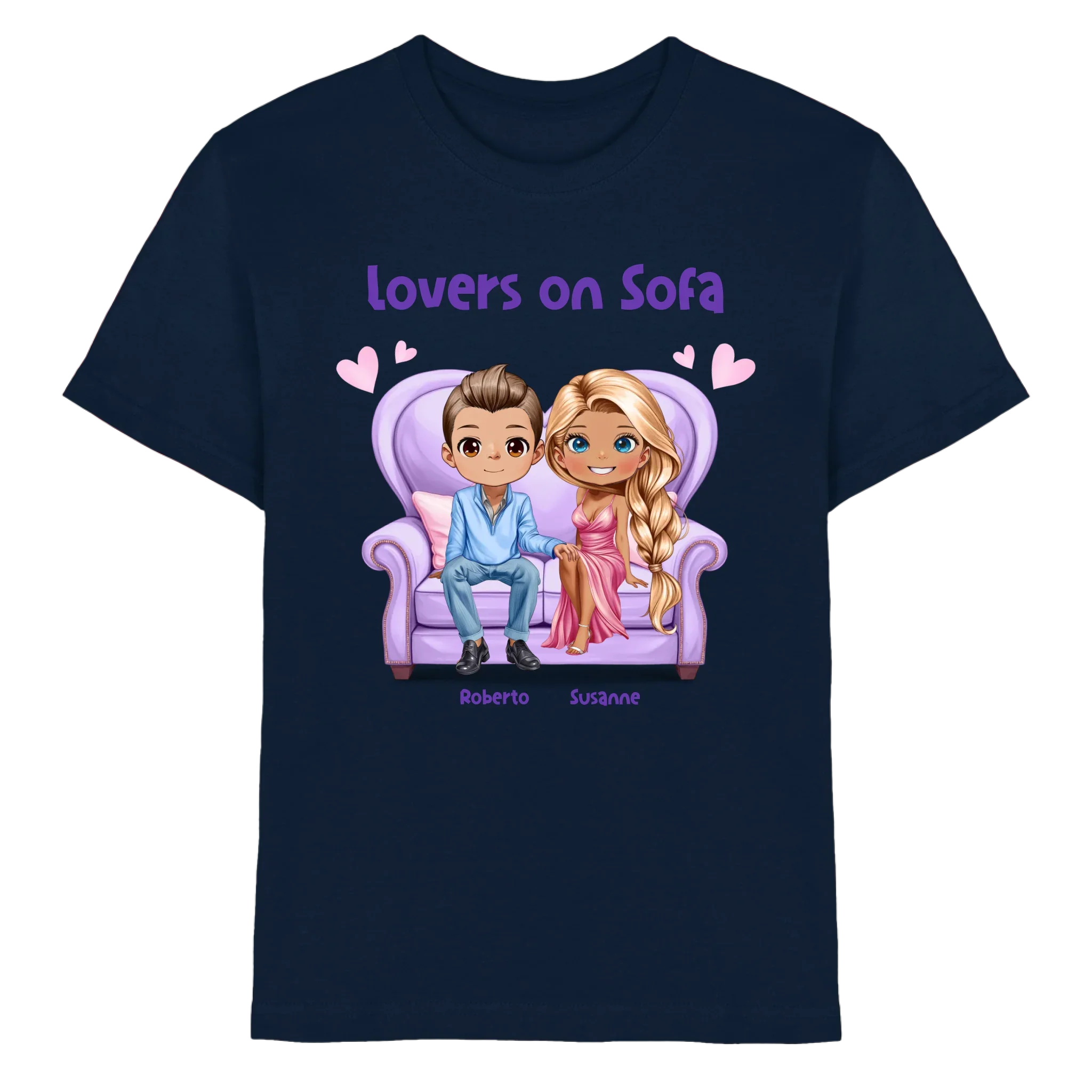Lovers on Sofa: 2-4 Figuren (mw/mm/ww) • mehrere Artikel • ’Statement-Collection’ • Wunschtext • personalisierte