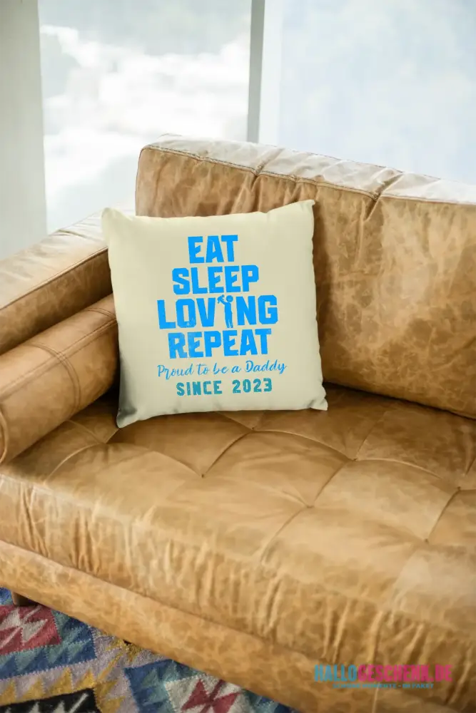 Loving Dad • Farbwahl + Wunschtext• Kissen 40x40 cm • personalisiert