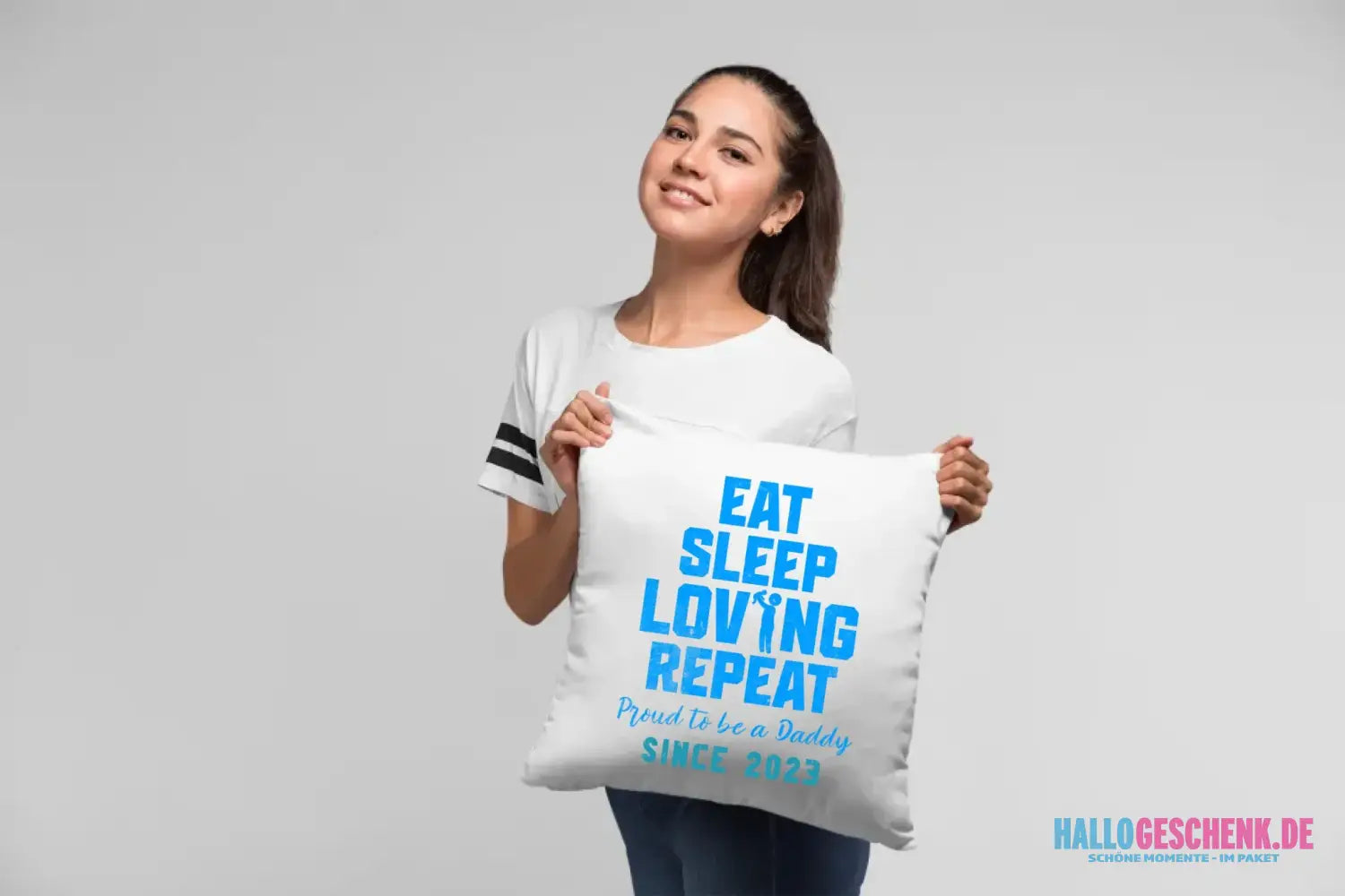 Loving Dad • Farbwahl + Wunschtext• Kissen 40x40 cm • personalisiert